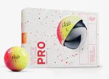 Vice Pro NEON SUNSET Limited Edition Golf Balls - Red Yellow Drip Shade