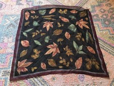 Vintage 100 Silk Scarf 20  Fall Leaves   