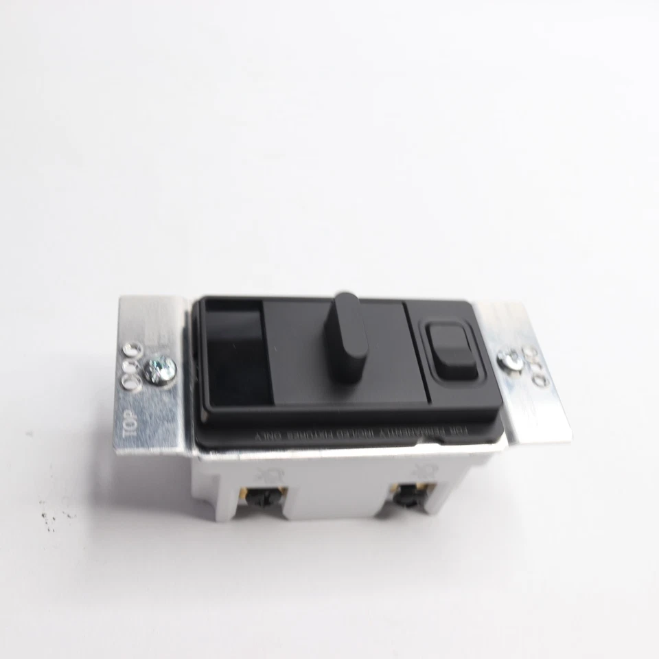 Interruptor de luz atenuador cuadrado D negro mate 1P 3 vías 500W 15A  Foto 4 de 4