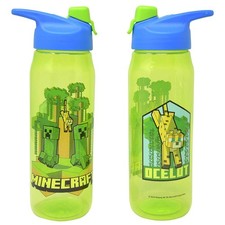 Water Bottle - Minecraft Creeper Sumner Chug 20oz PP Blue BPA-FREE NEW Green