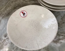 Large Pasta Bowls Tan Abstract Nantucket Home Set Of 4 Hand Made In Portugal New