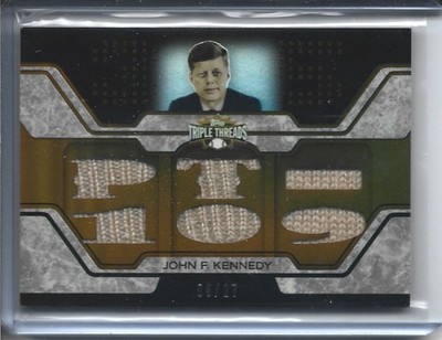 2008 Topps Triple Threads Relics John F Kennedy 6/27