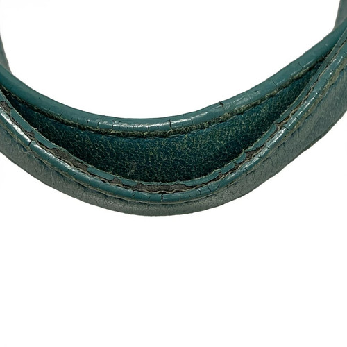 Used Bottega Veneta Chester Bag Tote Blue Green Leather - Picture 12 of 15