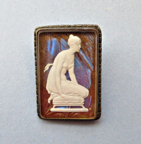 Antique Sterling Cameo Brooch