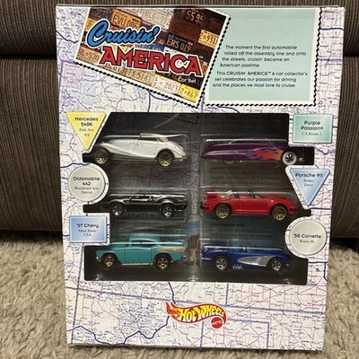 Hot Wheels Cruisin' America Target Set 1996 - 911 57 Chevy '58 Corvette 442 540K