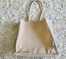 Waitrose - Green Label -  Jute Bag For Life 15”x11”