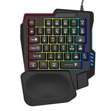 Ergonomic Mechanical Feel Keyboard with Backlight 14 Key Punchless Small Keypad