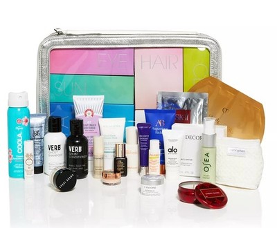 Bloomingdales Beauty Travel Essentials Gift Set 23 Piece Skincare Haircare
