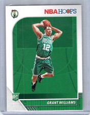 19-20 NBA Hoops Grant Williams Rookie Card (Boston Celtics) #218. rookie card picture