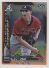 2016 Bowman Chrome Orange Refractor 22/25 Mike Soroka Michael #BSU-MS 00bo