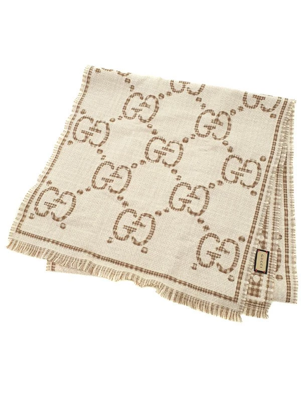 Foulard jacquard laine GUCCI GG 774419 3GAMQ #010