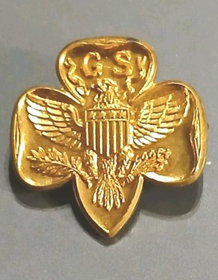 Vintage Pin Adult Girl Scout 50-60s Hallmark B Excellent Condition
