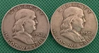 Franklin Half Dollar Lot of 2 - 1952D & 1958D (#164)