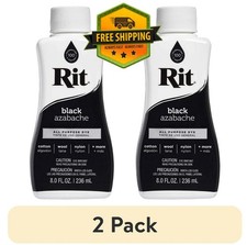 Rit All-Purpose Liquid Dye, Black, 8 fl oz ea...