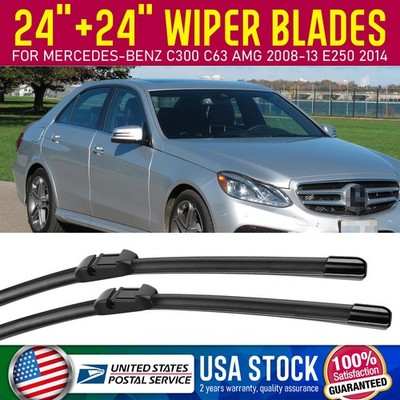 Waterproof Side lock 24''+24'' Premium Bracketless Windshield Wiper Blades /pair
