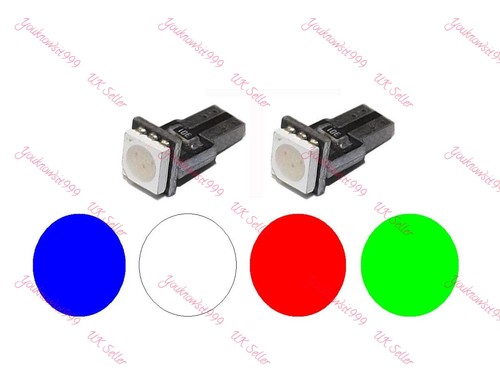 1 2 4 6 10x T5 286 Wedge Light Bulbs non canbus 5050 SMD LED Dash Clocks 12v Car - Picture 3 of 9