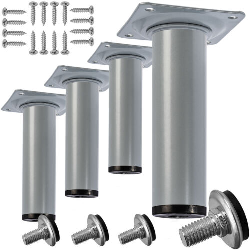 4 x Möbelfüße Sofafuß Sockelfüße Möbelfuß Metall Stützfuß Höhenverstellbar Bein - Bild 18 von 19