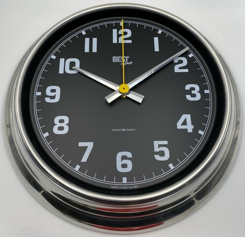 Best OP-9100-1D "VINTAGE" - Orologio Parete in alluminio - mov. SILENT - ø 31 cm - Foto 2 di 8