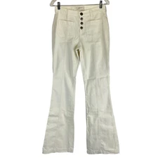 Current/Elliott Jeans Women's Sz 29" White The Judi Flare High Waist Denim Nwot