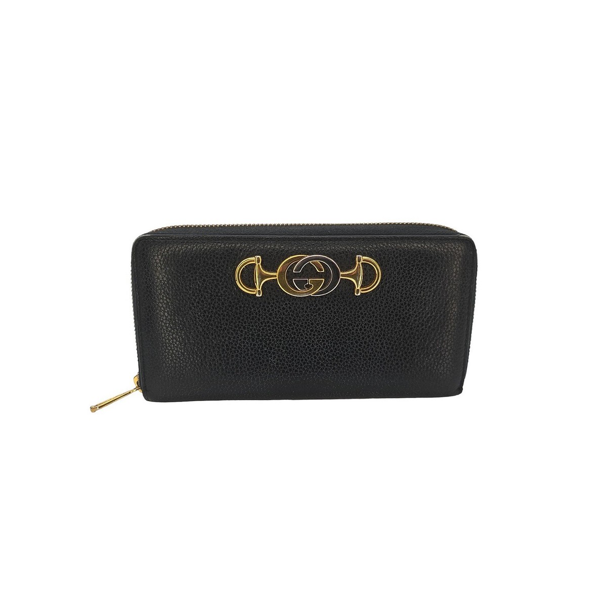 Gucci Zumi Black Zip Around Wallet | eBay