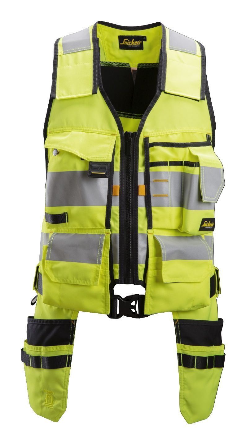 Кроссовки Snickers AllroundWork Hi-Vis Werkzeugweste Kl 1 EN 20471 HV-Gelb-Schwarz 37390₽