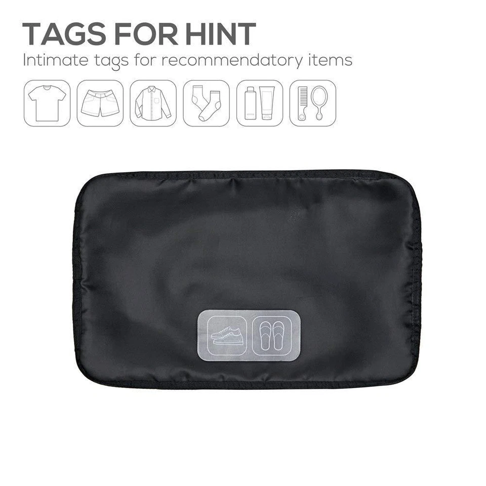 Nacuwa 5 Piezas Cubos de Embalaje Ropa de Viaje Almacenamiento Equipaje Organizadores Bolsas Bolsa Foto 4 de 4