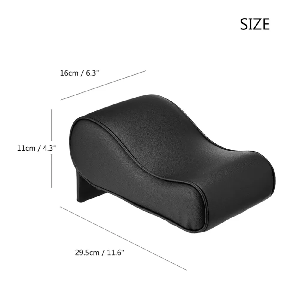 Universal Leather Car Center Console Cushion Auto Armrest Pad Rest Pillow Mat