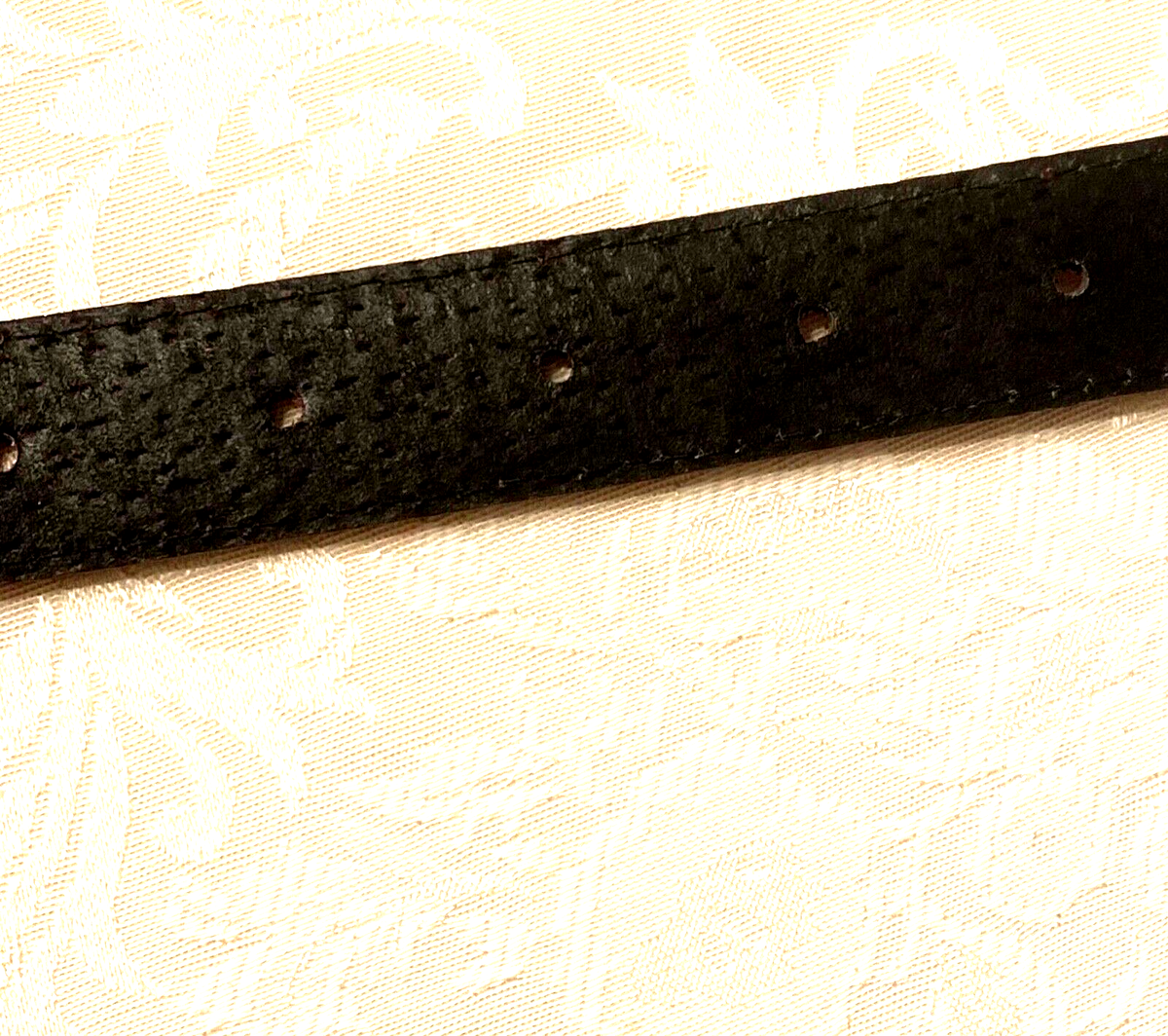Peter Hahn Skinny Belt Nubuck Leather Suede 95cm 41 x 1 Vtg Italy Germany Brown Peter Hahn Skinny Belt Nubuck Leather Suede 95cm 41 x 1  main image 3