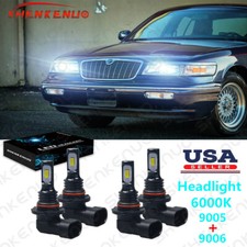 For Mercury Grand Marquis 1995-1997 4x Combo Led Headlight Hilo Beam Bulbs Kit