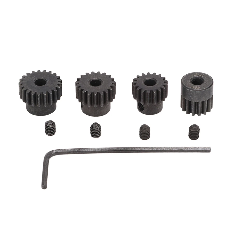 RC Motor Ritzel Set 48P 3.175 mm 15T 17T 19T 21T RC Motor Ritzel Set Für 1/10 - Imagen 2 de 4