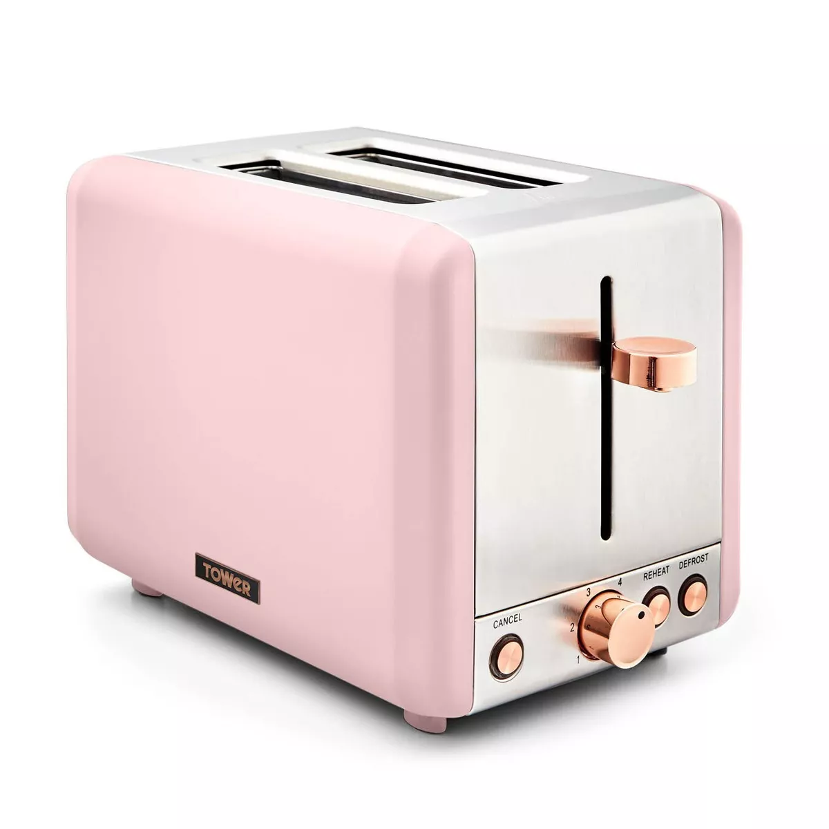 Rose top gold toaster