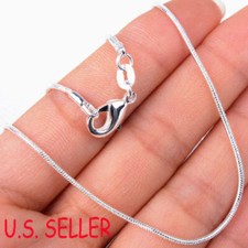 Unisex 925 Sterling Silver Tarnish-Free 1.6mm20inch Italian Snake Chain Necklace