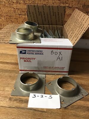 QTY 18  4-11/16 Mud / 3-0   Round Plaster Ring 1 1/4'' Raised