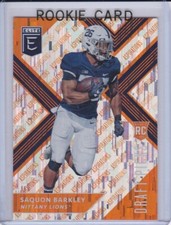 SAQUON BARKLEY ROOKIE CARD 2018 Elite ASPIRATIONS VARIATION RC Football GIANTS!