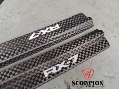 Fit For Mazda RX7 FD3S 93-02 Door Sills / Scuff Plates Carbon Fiber