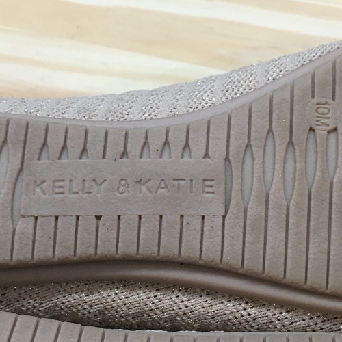 Kelly & Katie Shoes Womens 10 Fonzie2 Ballet Flats Slip On Comfort Beige Fabric - Picture 12 of 17