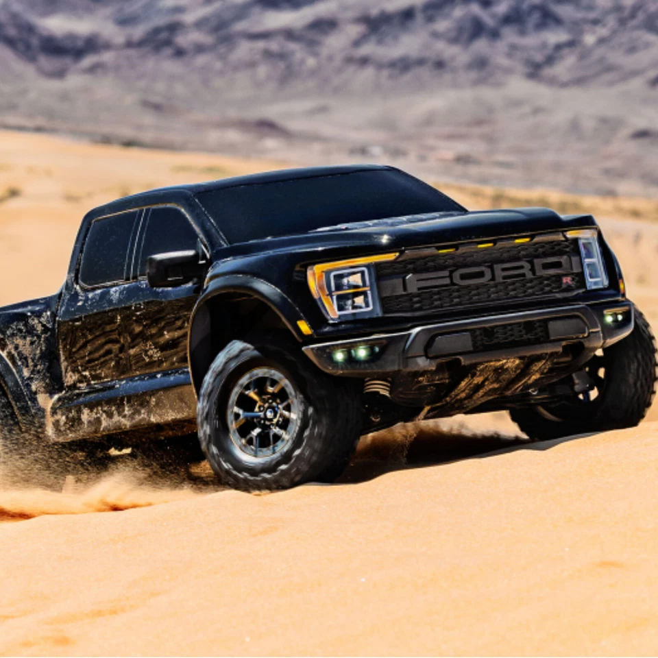 Traxxas TRX101076-4BLK Ford Raptor-R 4x4 Vxl Noir 1/10 Pro-Scale + 4A Chargeur + - Photo 2/4