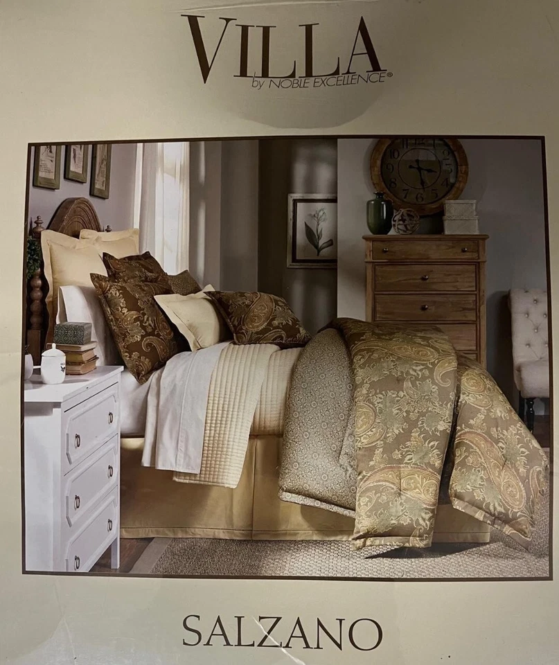 Nuevo Mini Juego Completo de Edredón Reina Villa Salzano Coordinate with Noble Excellence Foto 2 de 4