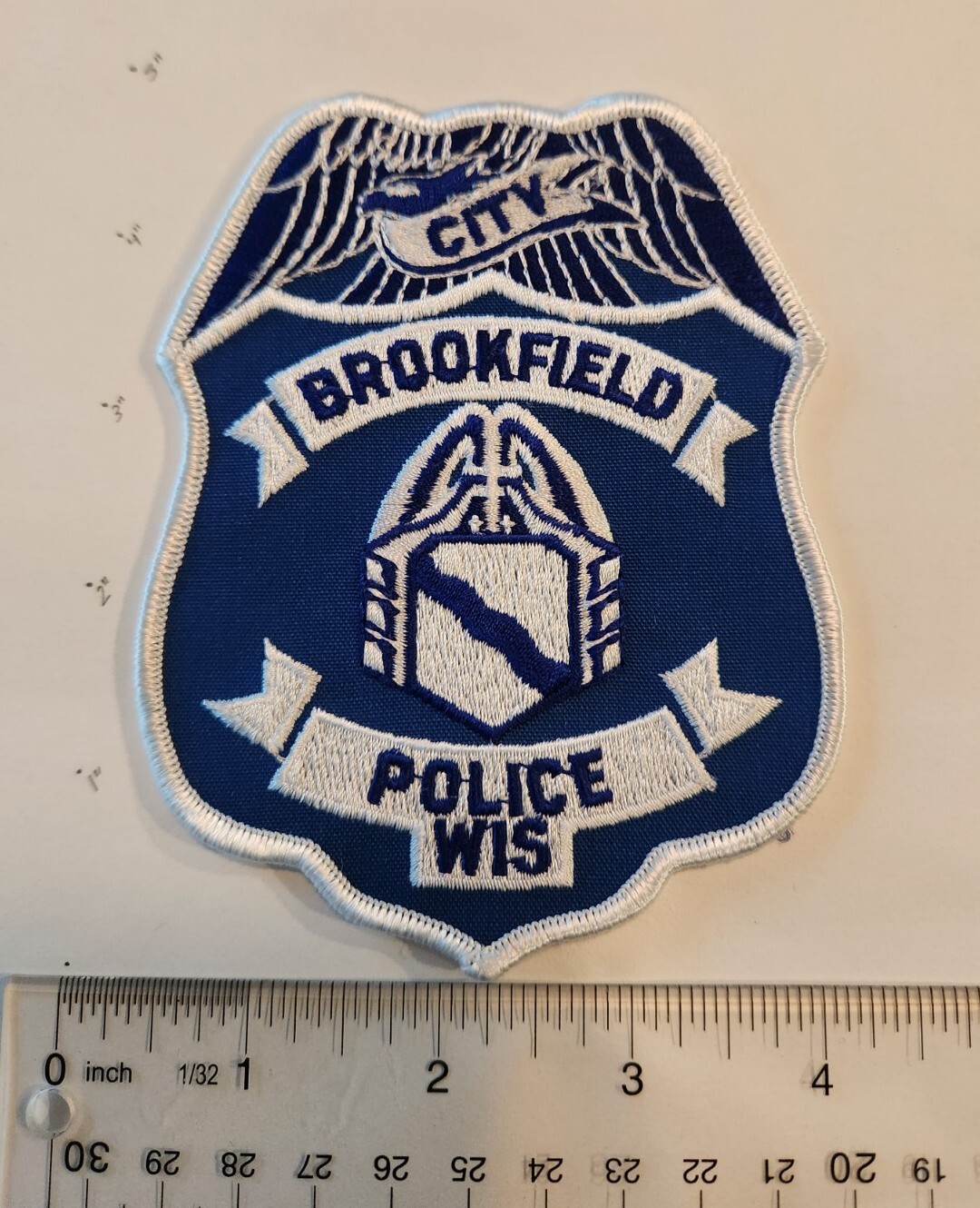 WISCONSIN WI BROOKFIELD POLICE SHOULDER PATCH WISCONSIN POLICE PATCH ...
