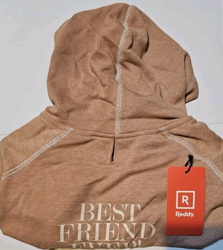 Reddy Best Friend Ever Hoodie for Dogs, Size X-Large, Color Light Rust
