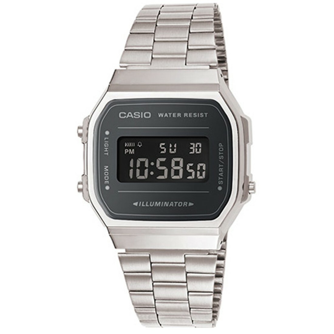 casio a168w black mirror