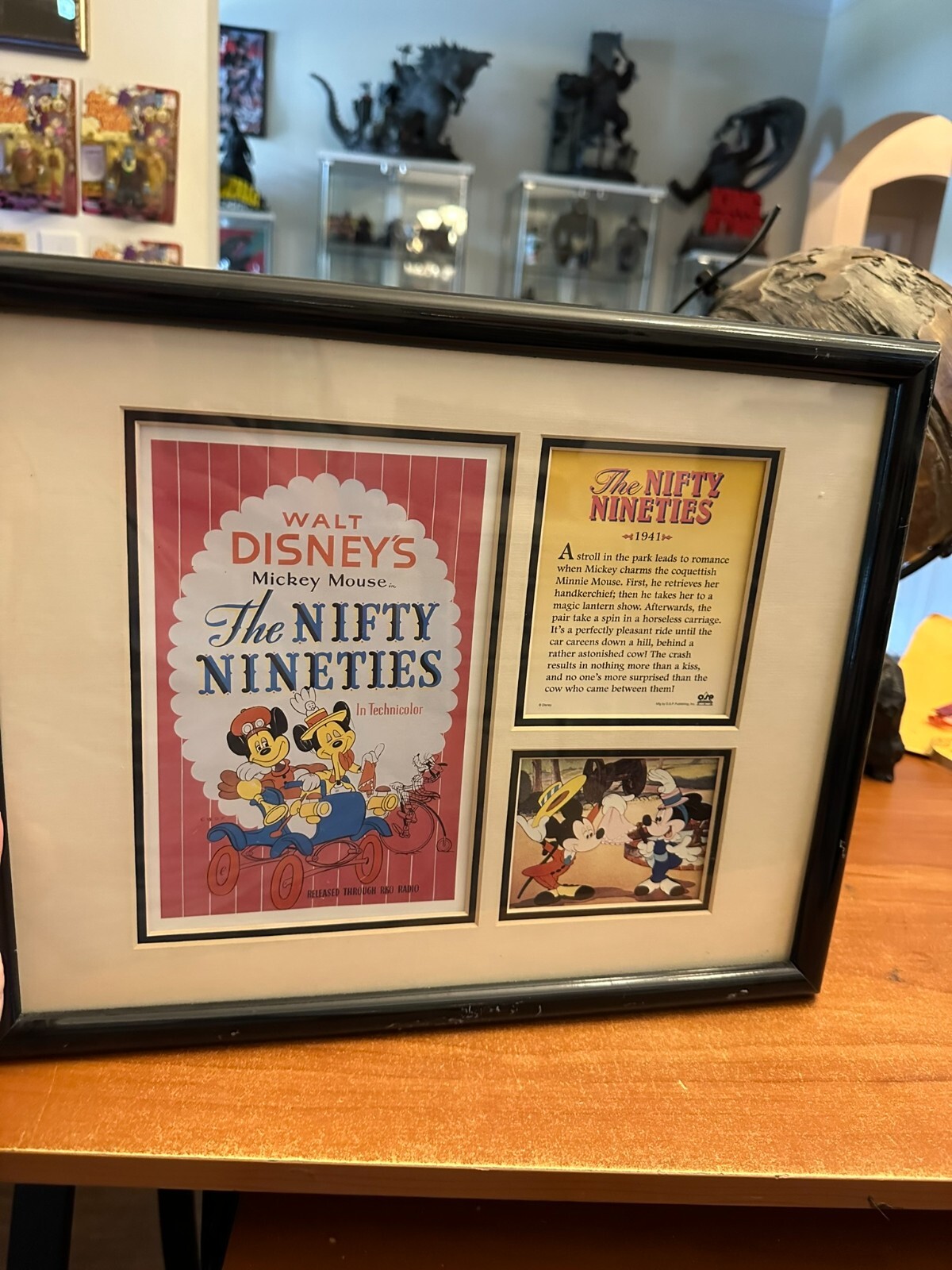 Walt Disney Nifty Nineties Framed Picture 15 x 12 with COA