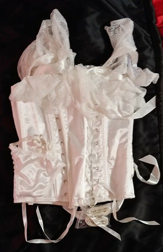 Elegant Moments WHITE Corset Look at pics for size - Picture 3 of 12
