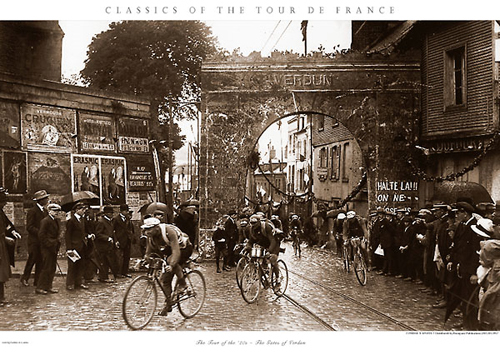 Tour de France GATES OF VERDUN Classic 1922 Cycling 22x30 POSTER