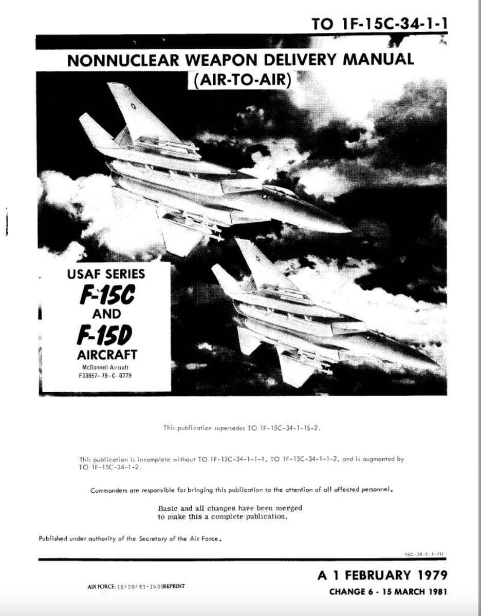 132 Page F-15 F-15C F-15D Eagle TO 1F-15C-34-1-1 Nonnuclear Weapon