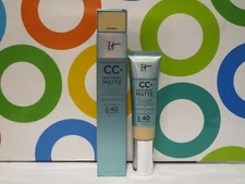 IT COSMETICS ~ CC+ NATURAL MATTE FULL COVERAGE CREAM ~ FAIR WARM ~ 1.08 OZ
