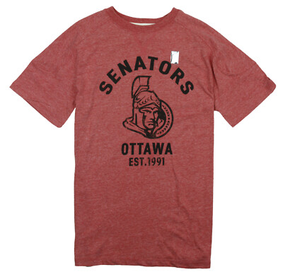 NHL Youth (5-18) Ottawa Senators Short Sleeve Vintage Graphic Tee, Red