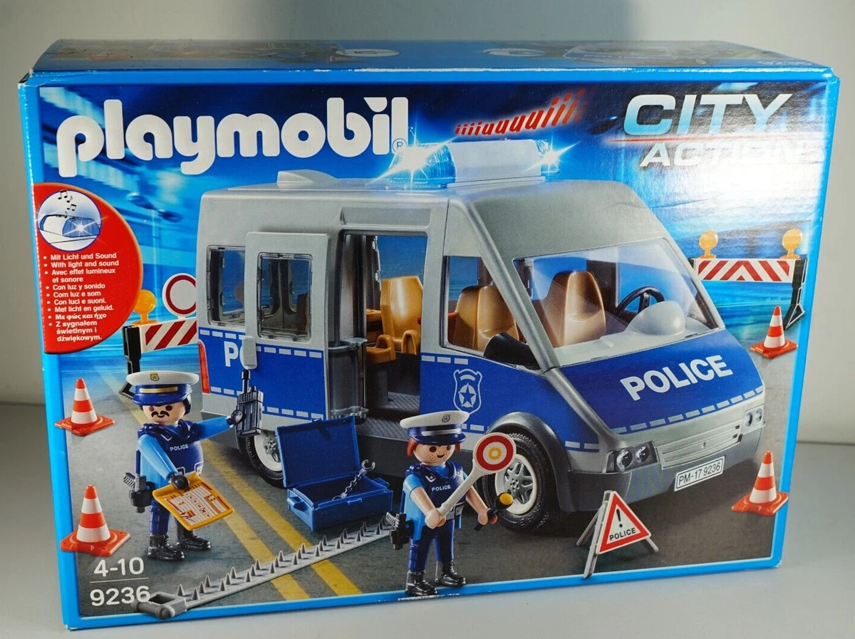 Playmobil police best sale van 9236