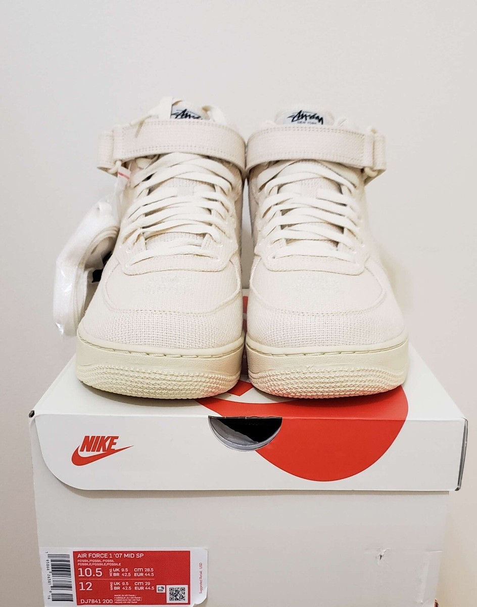 Stussy x Nike Air Force 1 Mid 'Fossil' Hemp (DJ7841-200
