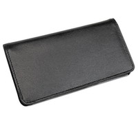Basic Black Leather Checkbook Cover Basic Black Leather Checkbook Cover